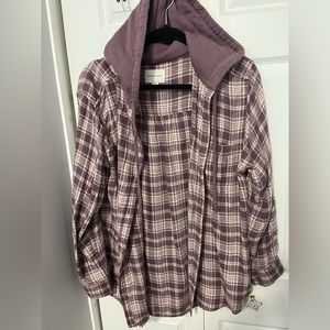 American Eagle hoodie flannel
